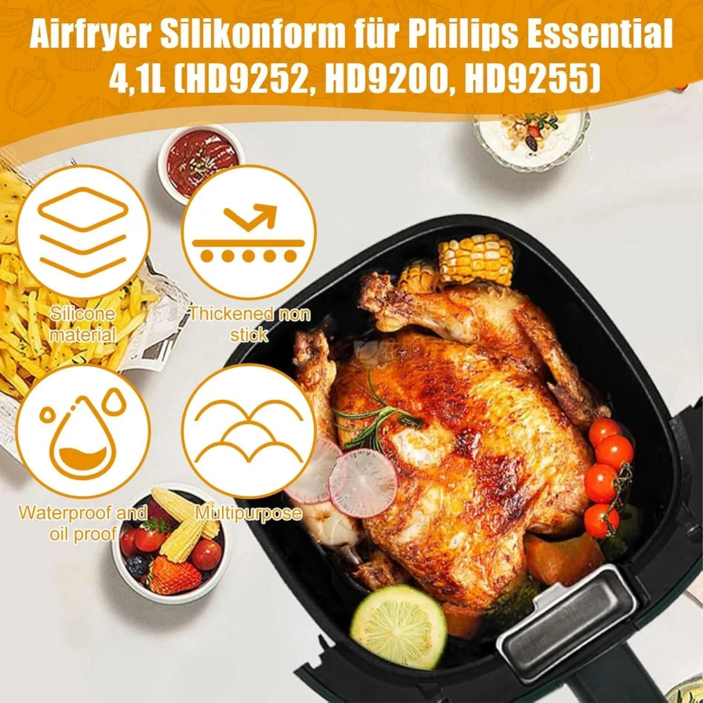 17cm Silicone Air Fryer Mold - - Philips Air Fryer Hd9252 review and price
