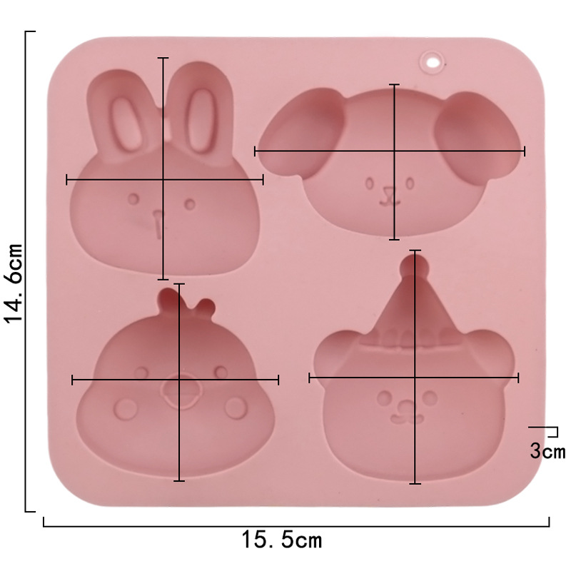 Wholesale 4-cavity Animal Chic - Bunny Cake Mold review and price
