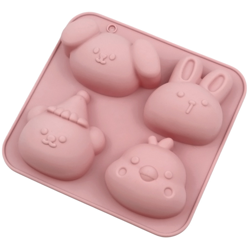 Wholesale 4-cavity Animal Chic - Bunny Cake Mold review and price